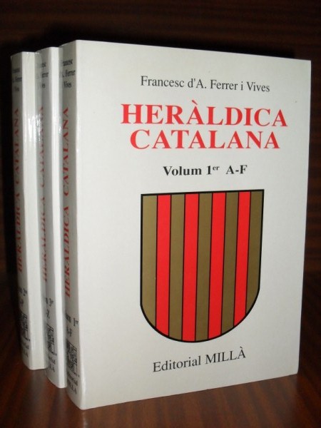 HERLDICA CATALANA. Volum 1er A-F; Volum 2on G-P; Volum 3er Q-Z